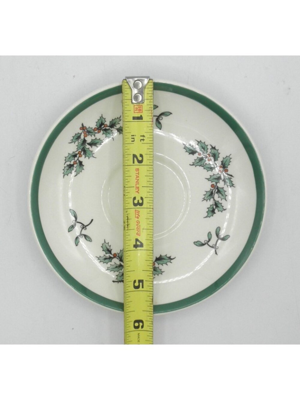 Christmas Tree by Spode Flat Cup & Saucer Set of 4 Pattern Code: SP CHT England - Picture 11 of 12